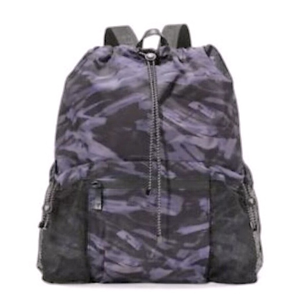 Victoria's Secret Purple Zebra Camo Cinch-Top Backpack 🎆